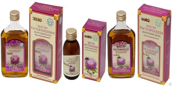 Масло расторопши Бородинское разной фасовки Масло расторопши Бородинское