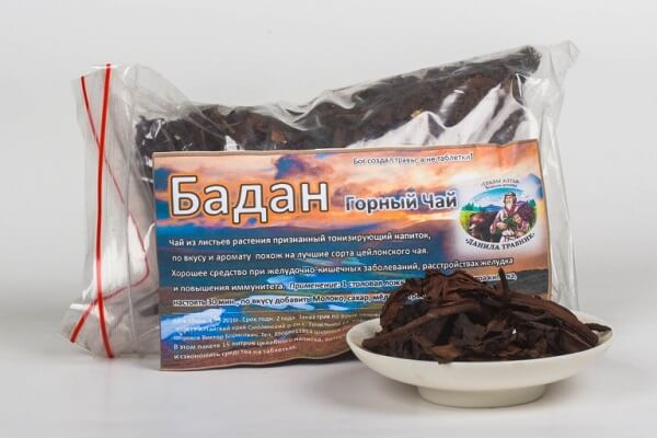 Бадан сушеный в пакете Бадан чай