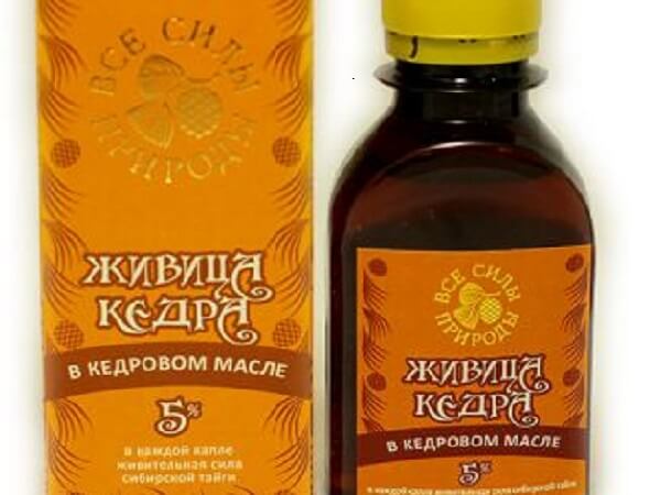 Живица кедра в кедровом масле 5 % Все силы природы Живица кедровая в кедровом масле