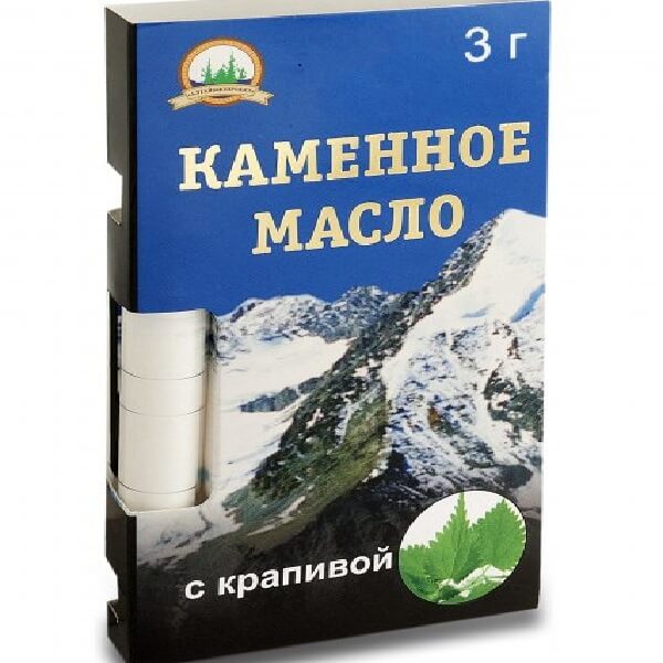 Каменное масло с крапивой, 3 грамма Каменное масло с крапивой