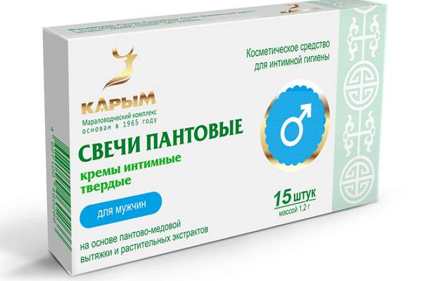Свечи пантовые Карым, 15 штук Пантовые свечи для мужчин