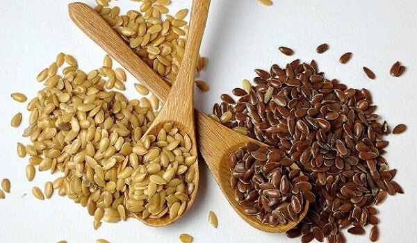 Семена льна разного цвета Белые и темные семена льна