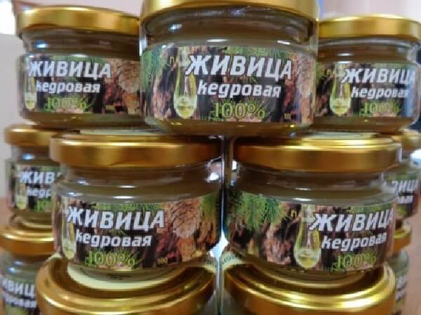 Живица кедровая 100 % Живица кедровая в банке - фото