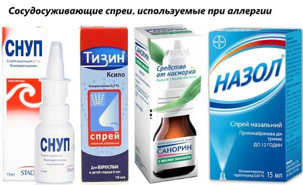 Упаковки сосудосуживающих препаратов Применяемые при аллергии сосудосуживающие препараты
